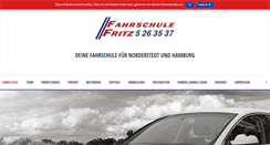 Desktop Screenshot of fahrschule-fritz.net