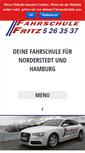 Mobile Screenshot of fahrschule-fritz.net
