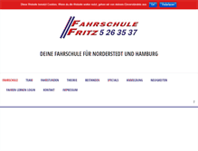 Tablet Screenshot of fahrschule-fritz.net